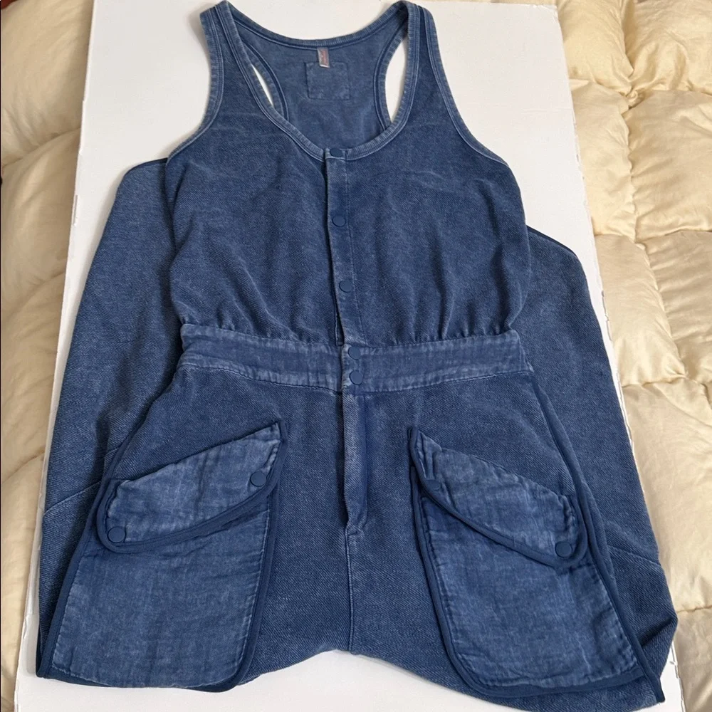 FP Movement by Free People Navy Blue Romper Jumpsuit - Picture 4 of 12